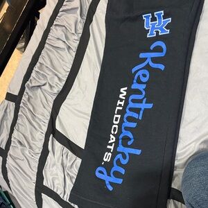 NWOT Black Joggers with Blue Kentucky Wildcats Logo